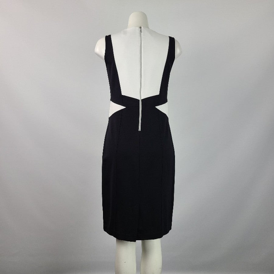 Renuar Black & White Body Con Dress Size 6