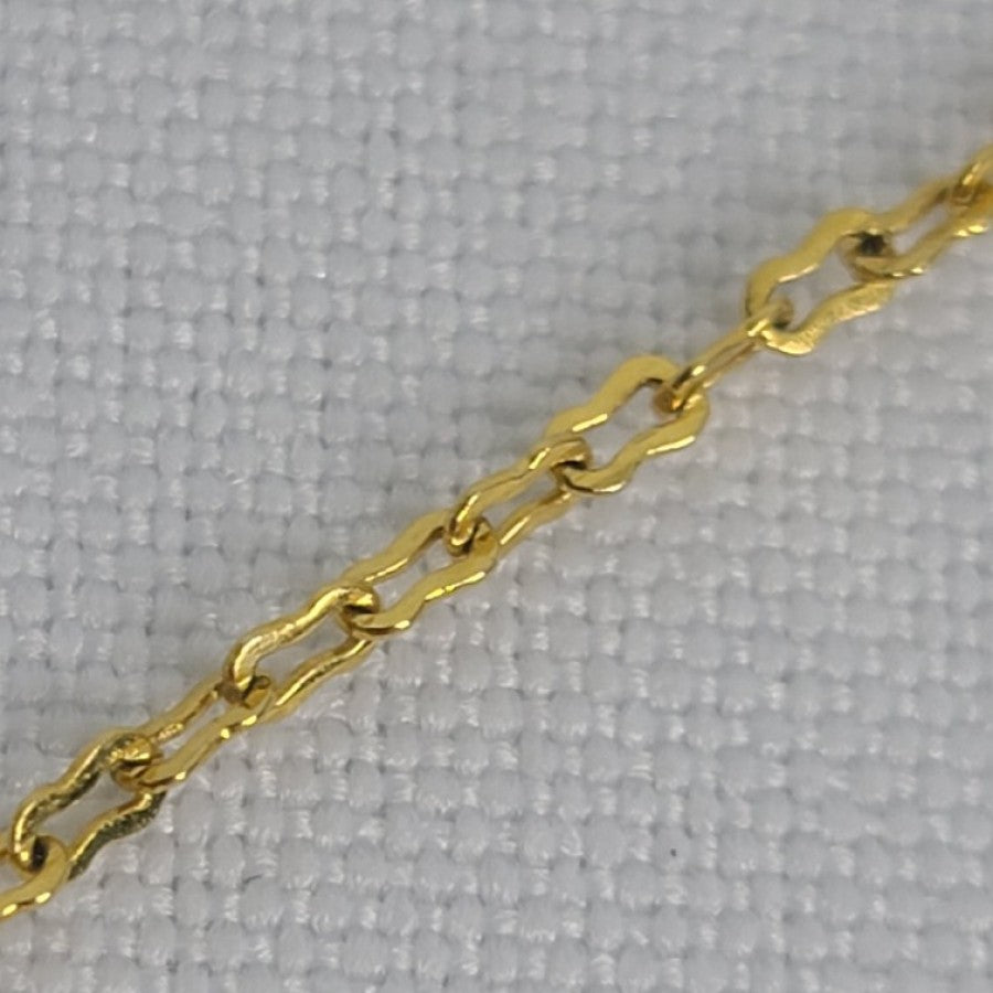 Vintage Gold Tone Rhinestone Chain Stick Pin Brooch