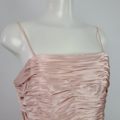 Adrianna Papell Occasions Pink Silk Dress & Blazer Size M