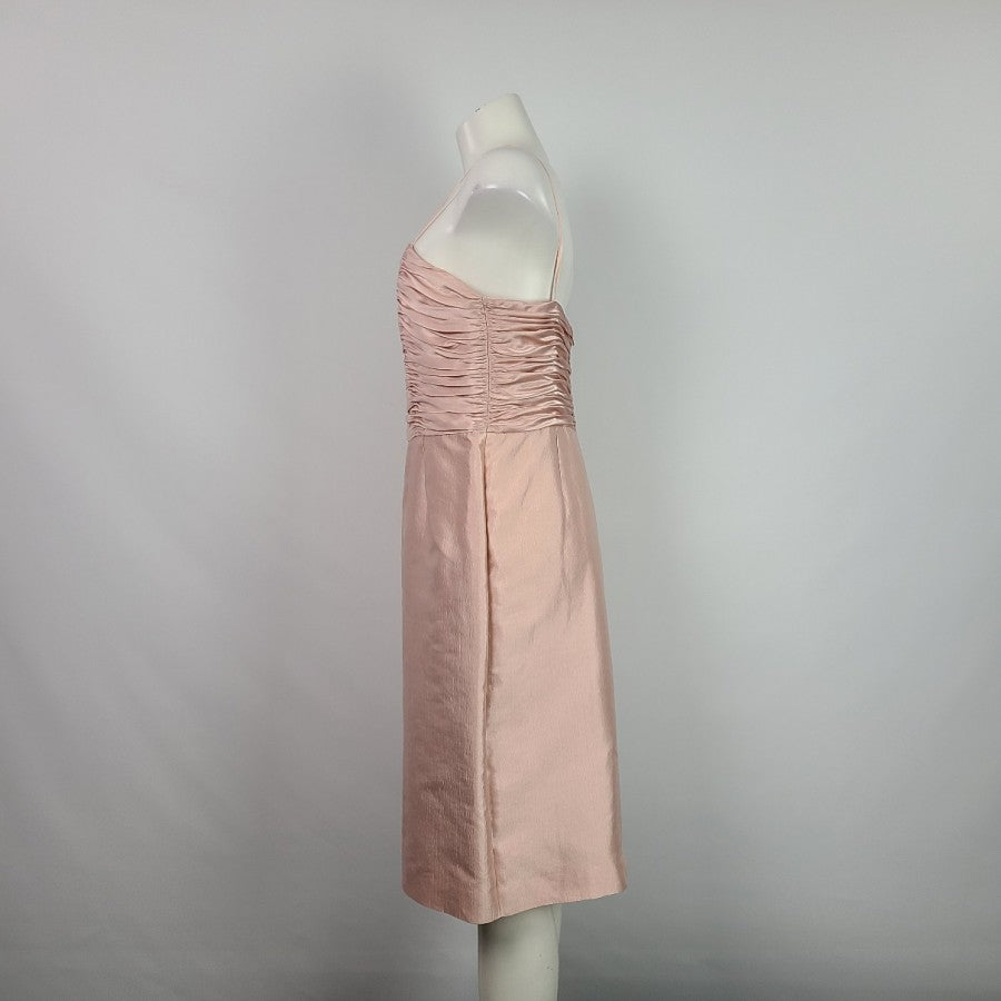 Adrianna Papell Occasions Pink Silk Dress & Blazer Size M