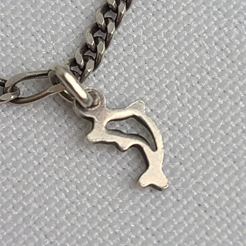 925 Sterling Silver Dolphin Chain Link Bracelet