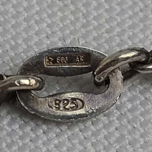 925 Sterling Silver Dolphin Chain Link Bracelet