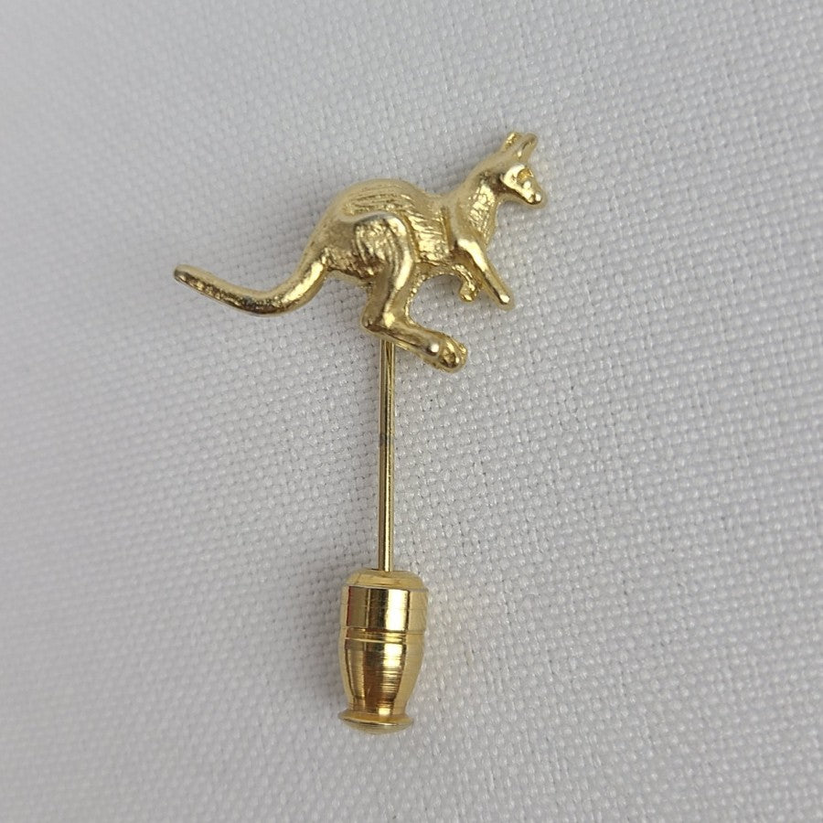 Vintage Kangaroo Stick Pin Gold Tone