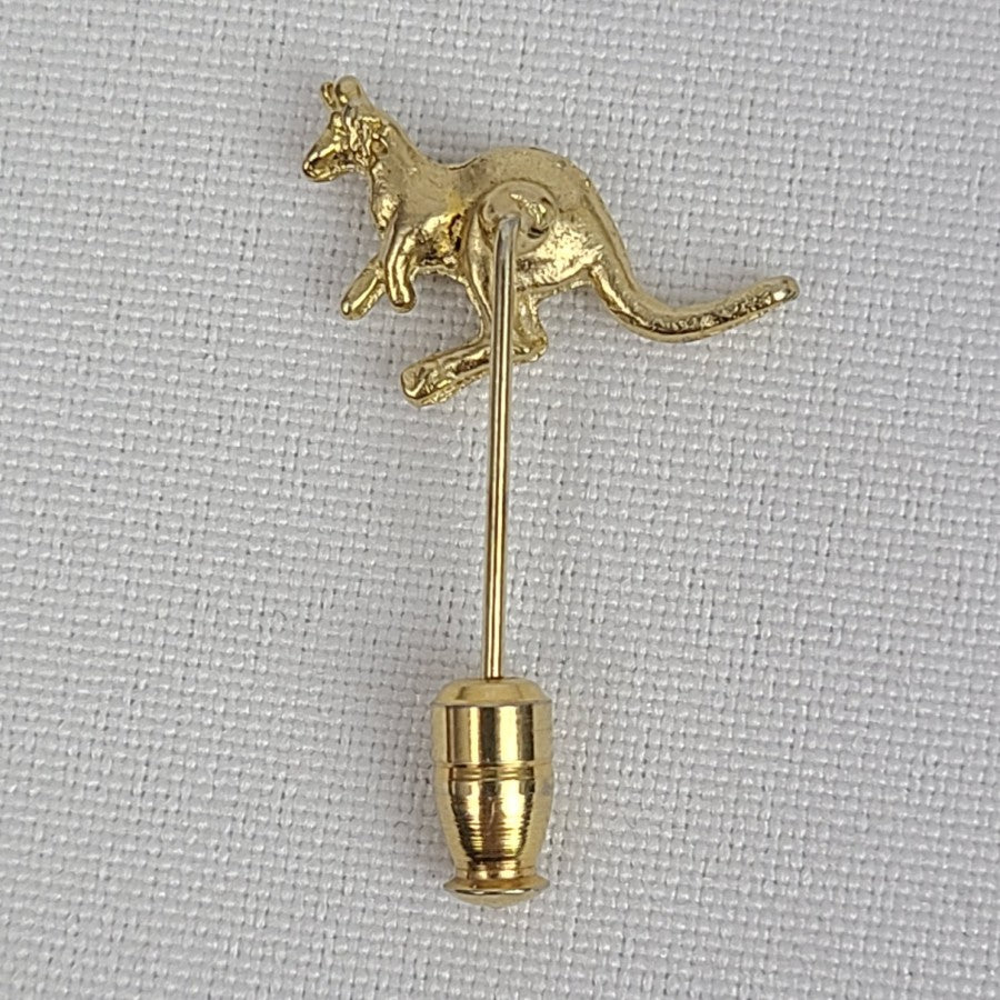 Vintage Kangaroo Stick Pin Gold Tone