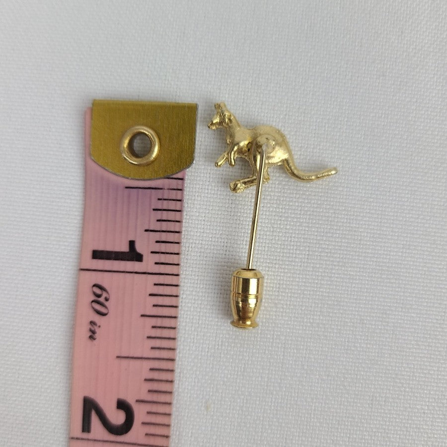 Vintage Kangaroo Stick Pin Gold Tone