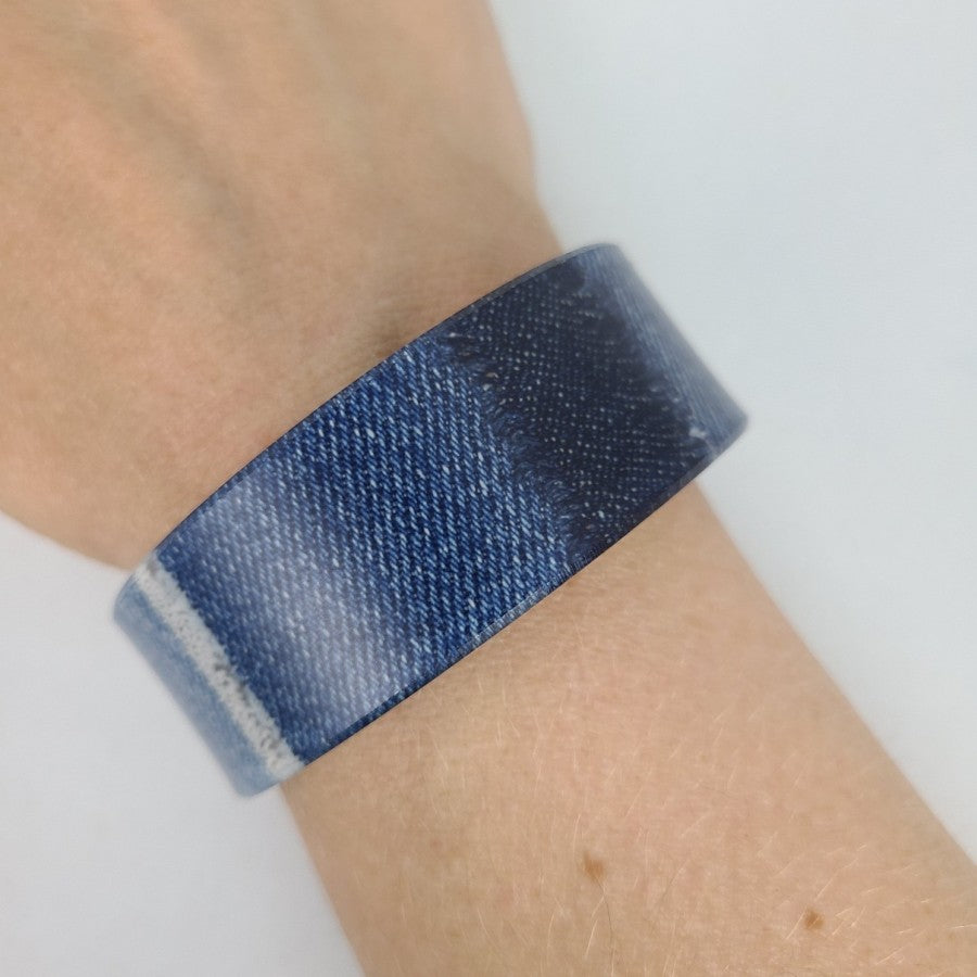 Color By Amber Denim Blue Cuff Bracelet