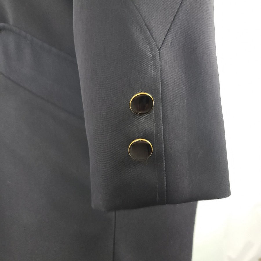 Vintage Misty Harbour Black Button Up Pea Coat Size 1X