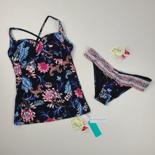 Sea Folly Floral Print Tankini Swim Suit Size 8