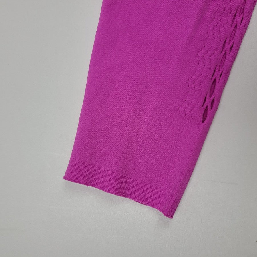 Sculp Knit Purple High Waisted Cut Out Leggings Size S