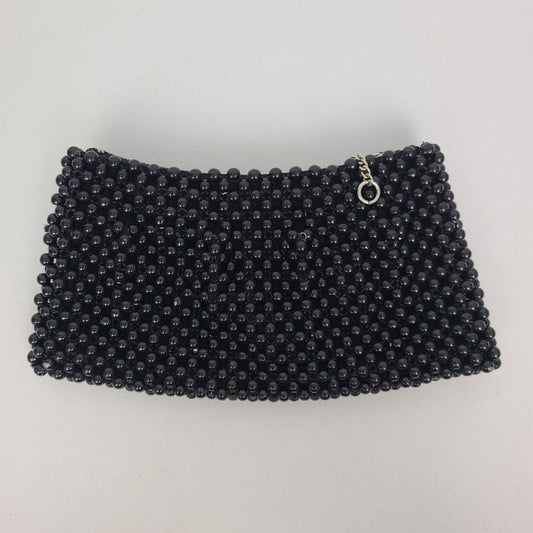 Vintage Black Beaded Clutch Purse