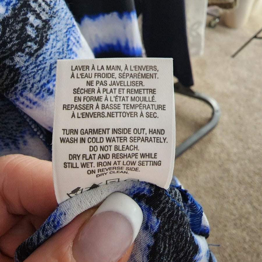 Reitmans Blue Tye Dye Long Cardigan Size S/M