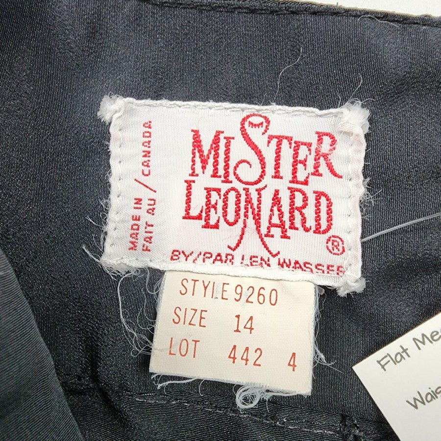 Vintage Mister Leonard Black High Waisted Pants Size S