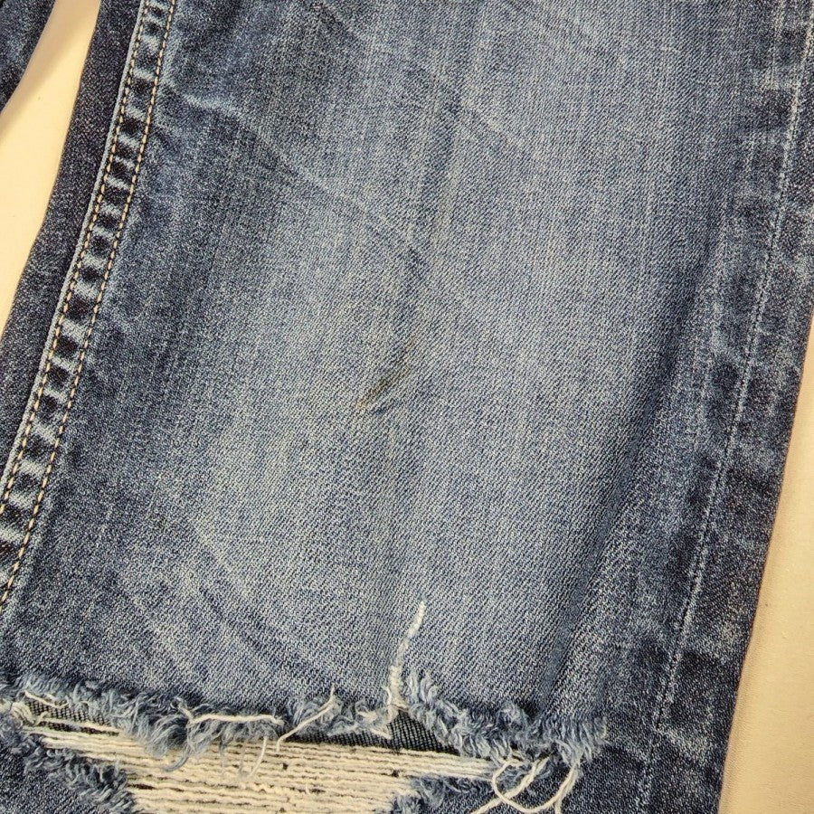 Vigoss Distressed The Boyfriend Rolled Up Skinny Jeans Size 7