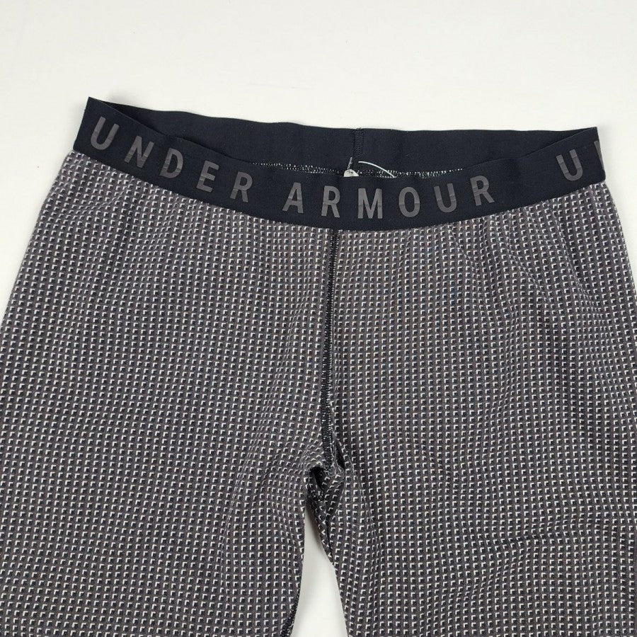 Under Armour Grey Check Print Leggings Size M