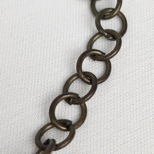 Color By Amber Brown Chain Beaded Pendant Necklace