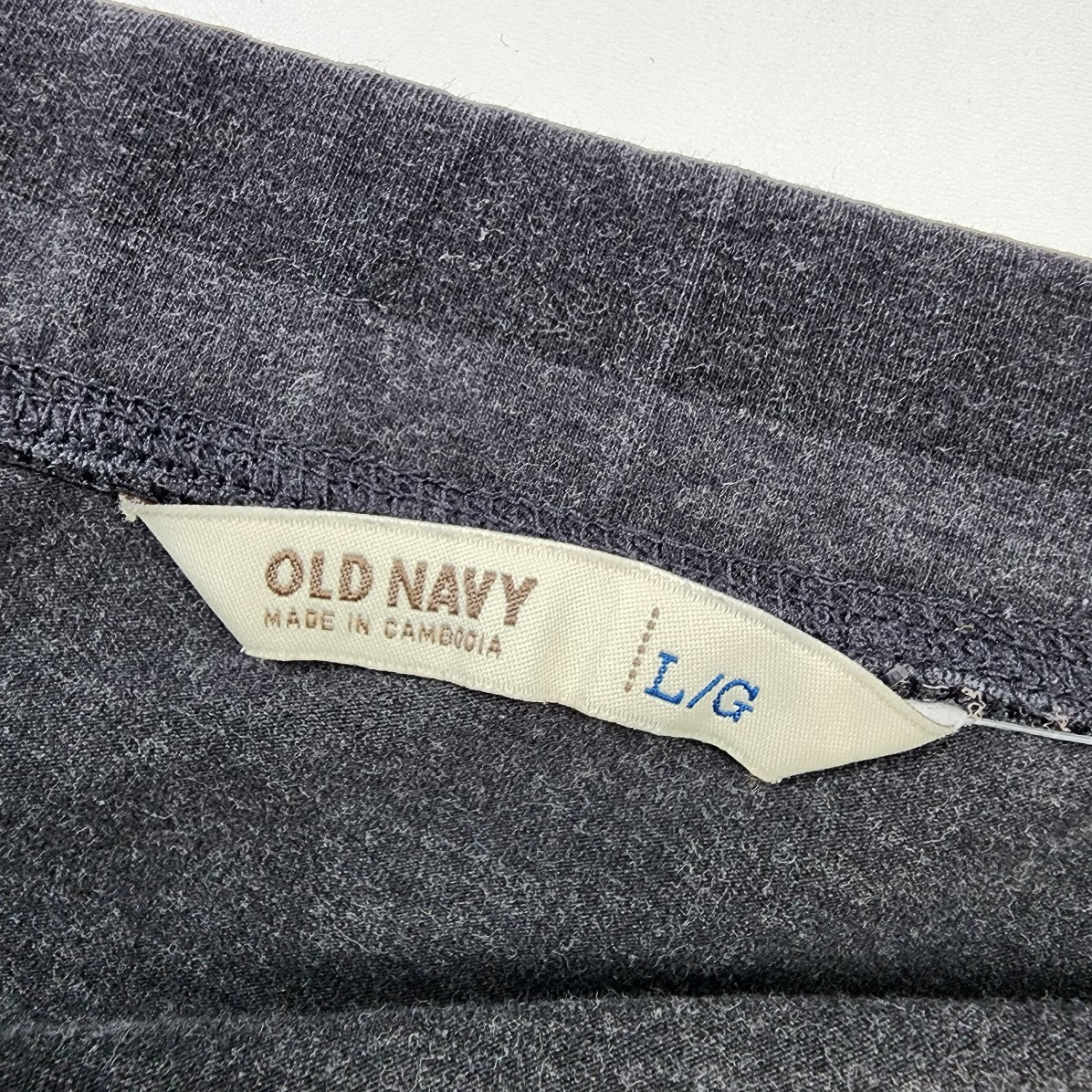 Old Navy Grey Striped Cotton Skirt Size L