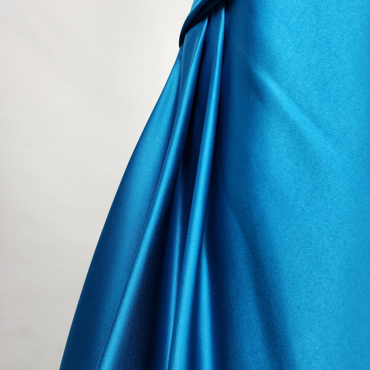 Symphony of Venus Blue Satin Crystal Detail Gown Size 1X-2X Grad Eventwear