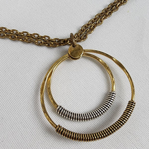 Bayer SF Bronze Necklace Multi Tone Pendant Chain