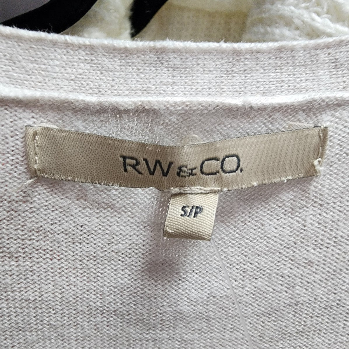 RW&CO Grey Knit Cotton Blend Sweater Size S