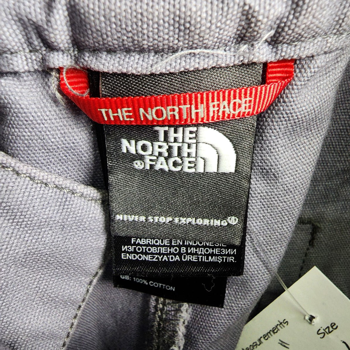 The North Face Grey Cotton Shorts Size 6