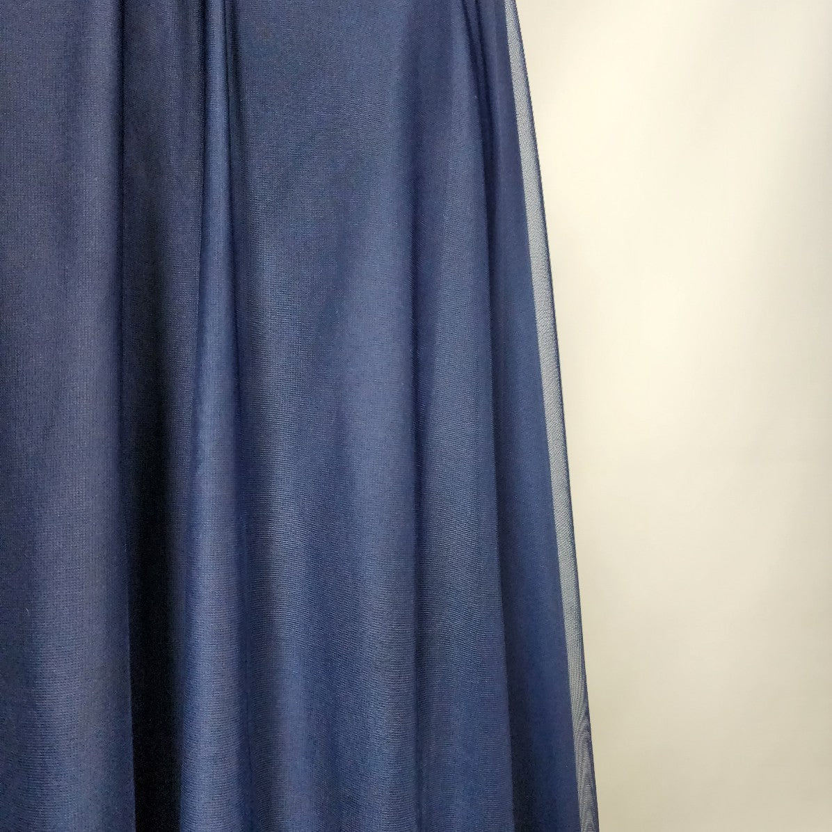 My Michelle Navy AB Crystal Chiffon Event Gown Size 24