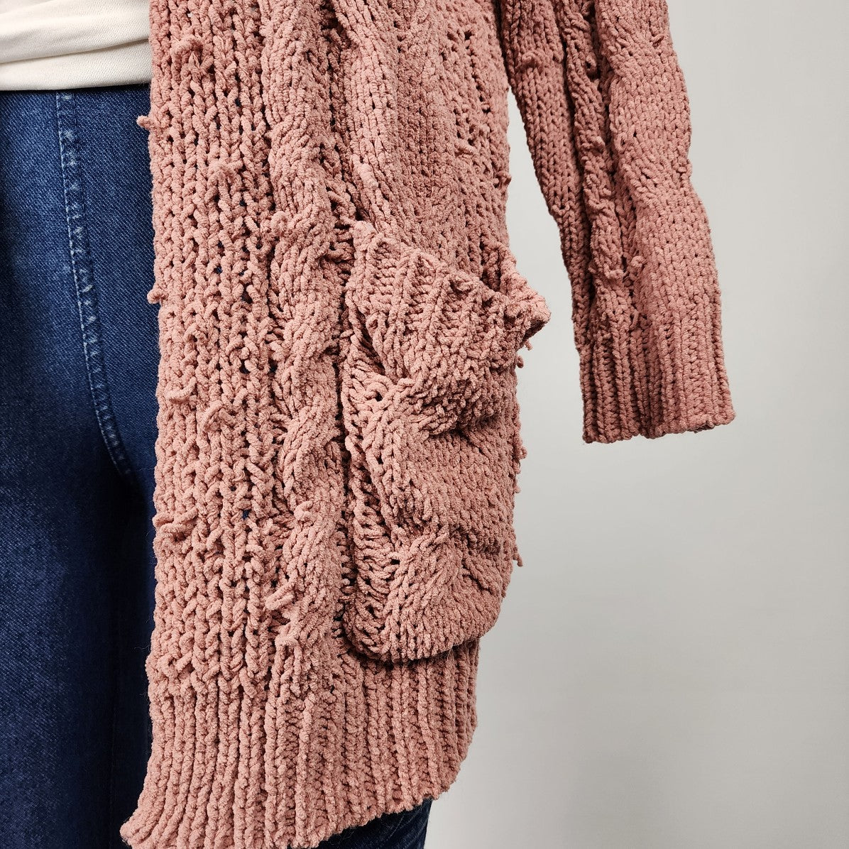 Love Tree Pink Soft Knit Cardigan Size M