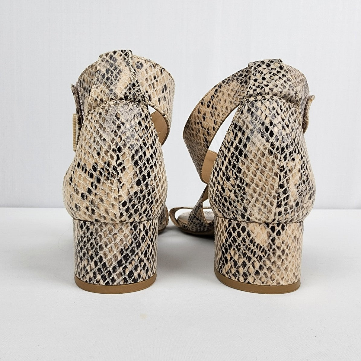 Naturalizer Adele Animal Print Strappy Heel Sandals Size 11