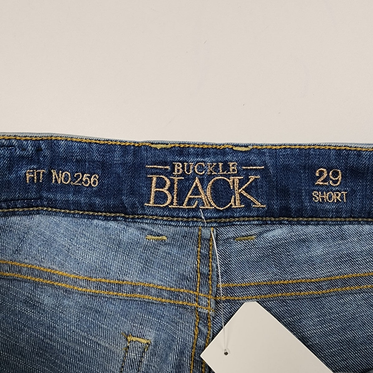Buckle Black Distressed Jean Shorts Size 29