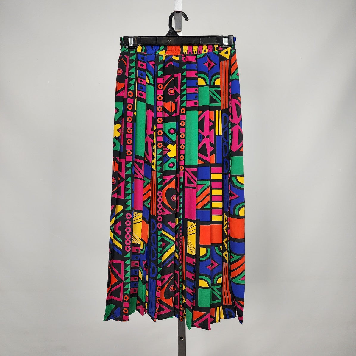 Vintage Eric Ryan Sport Pleated Bright Graphic Print Skirt Size 6
