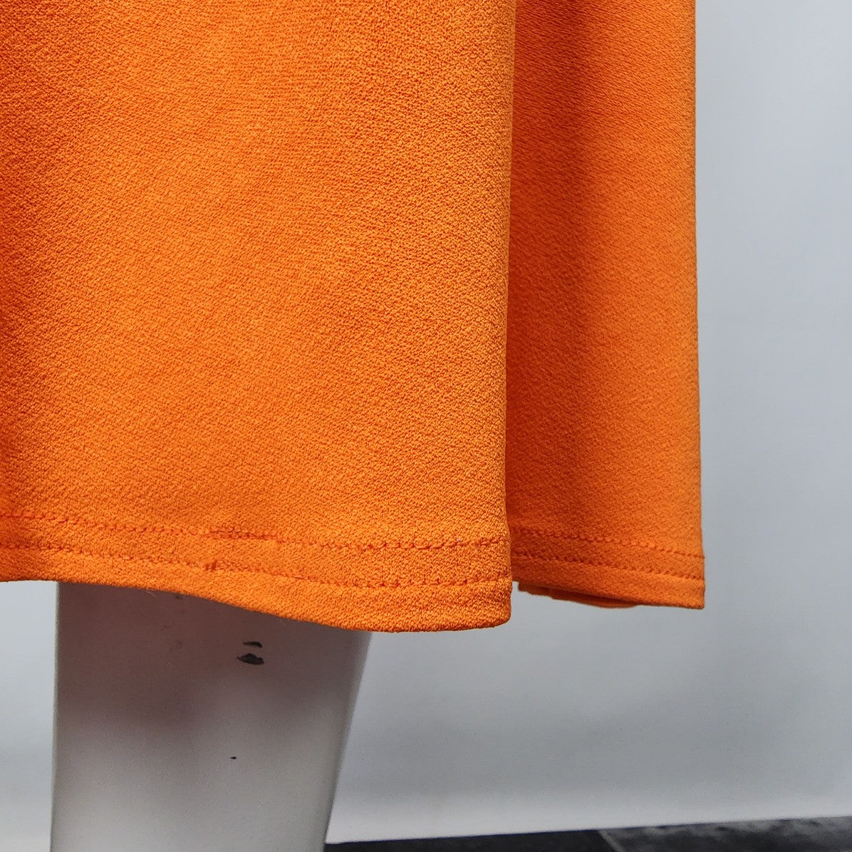 Vintage Orange Striped Midi Dress Size S