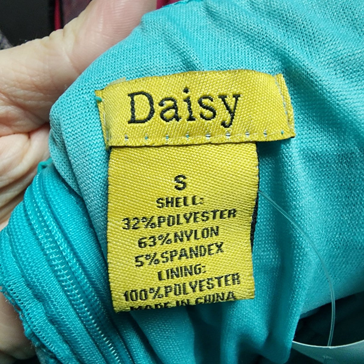 Daisy Blue Crinkle Body Con Mini Dress Size S