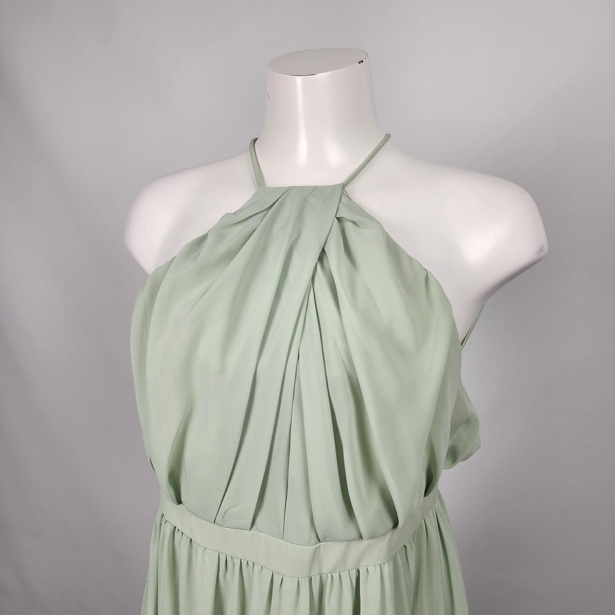 Sorella Vita Pastel Green Long Bridesmaids Gown Size S