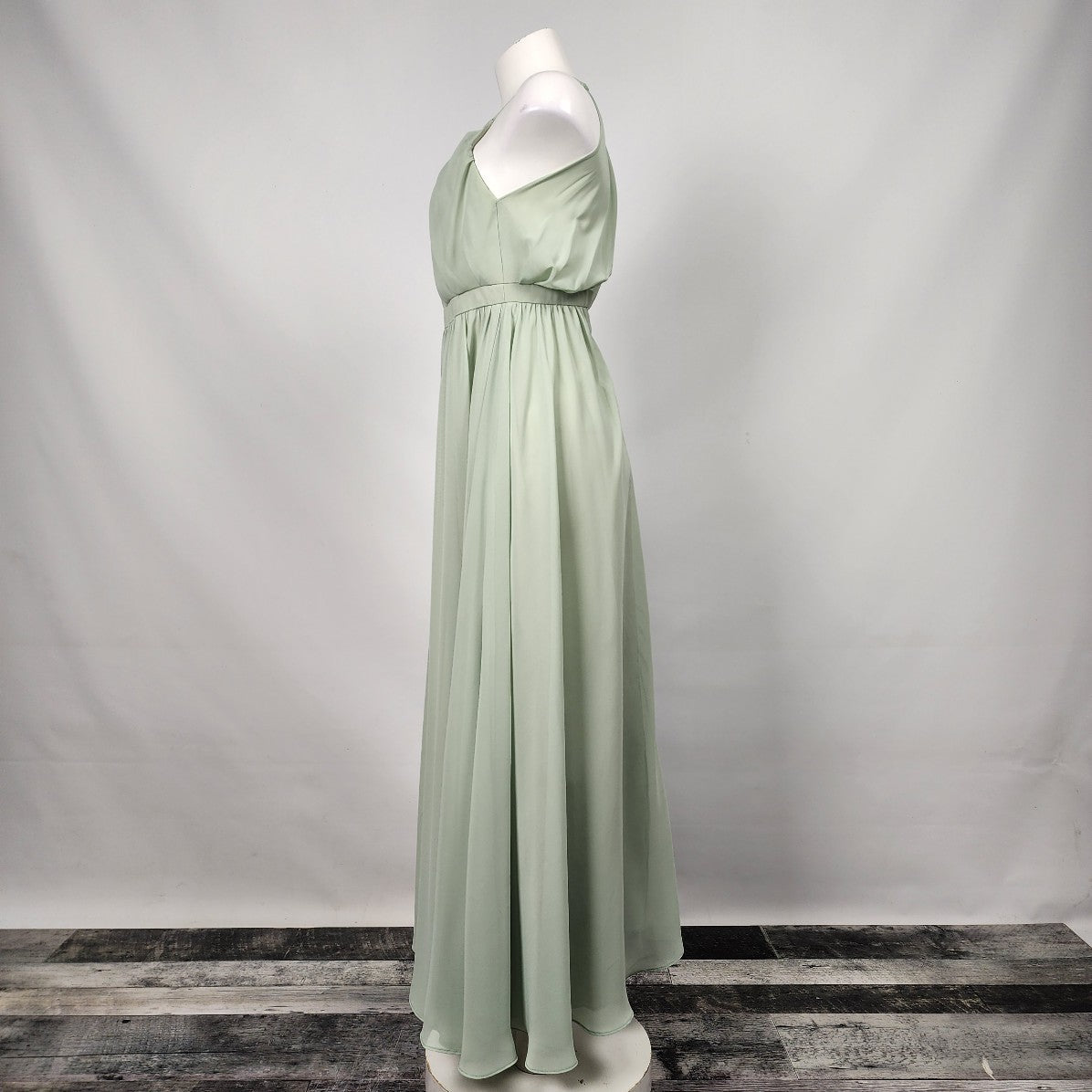 Sorella Vita Pastel Green Long Bridesmaids Gown Size S