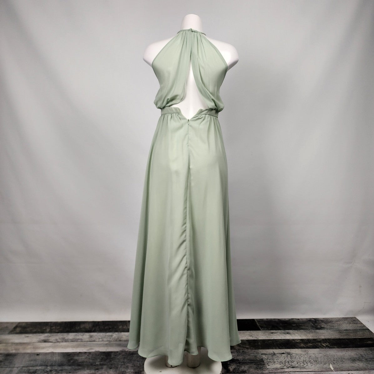 Sorella Vita Pastel Green Long Bridesmaids Gown Size S