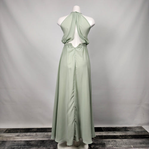 Sorella Vita Pastel Green Long Bridesmaids Gown Size S