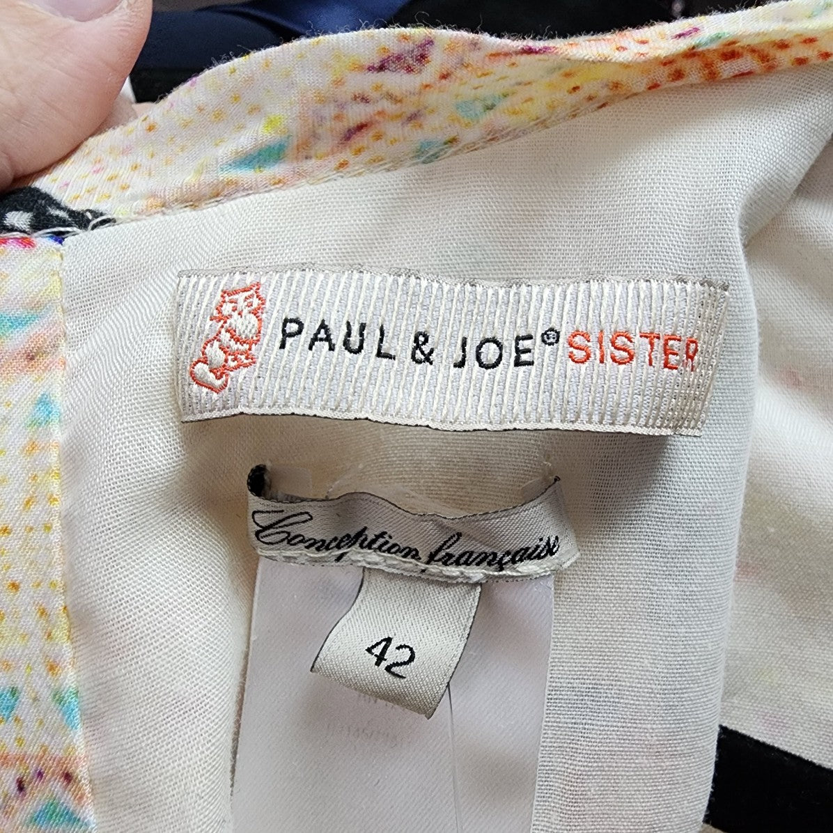 Paul & Joe Sister Yellow Vintage Print Mini Dress Size M