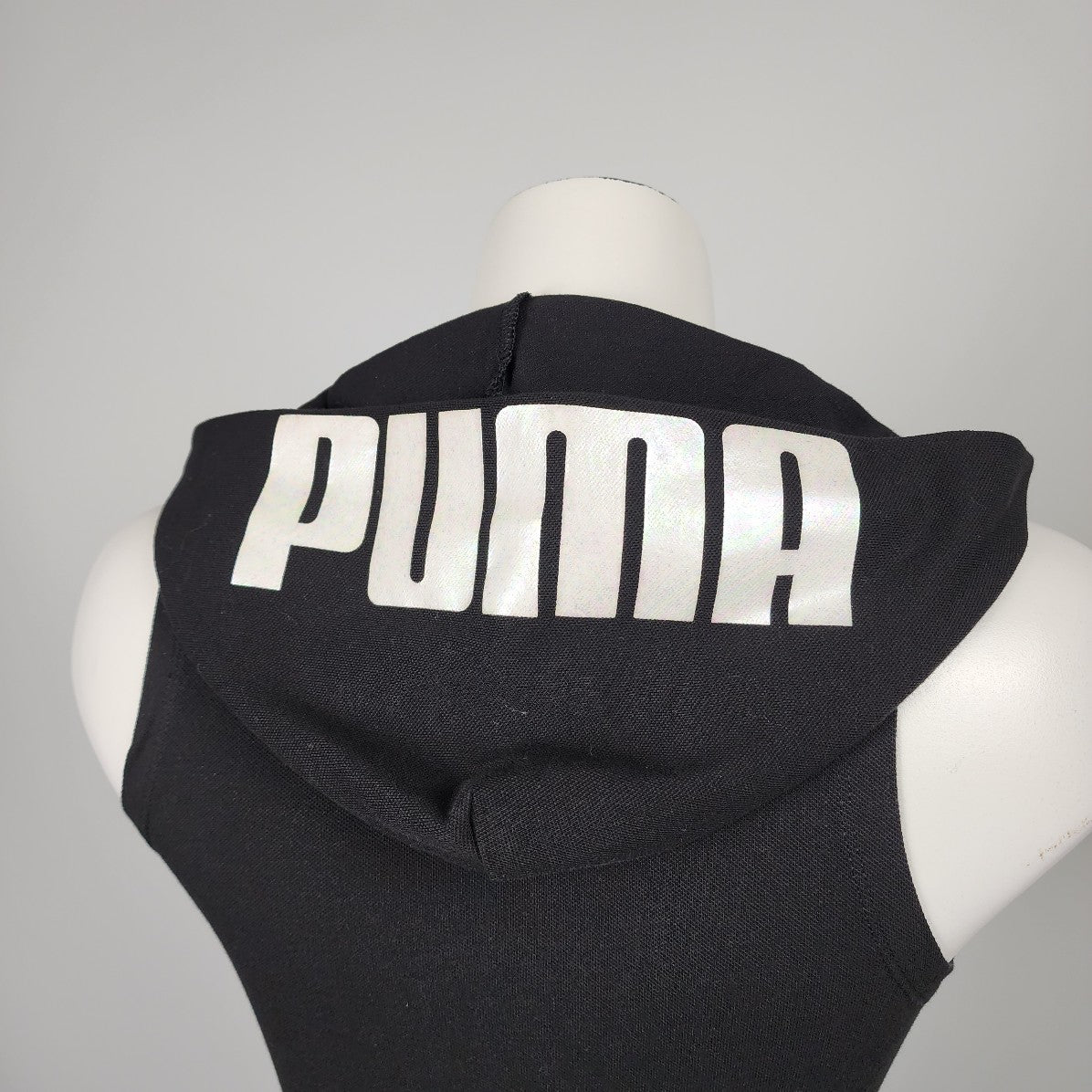 Puma Black Hooded Cotton Sleeveless Active Dress Size XS