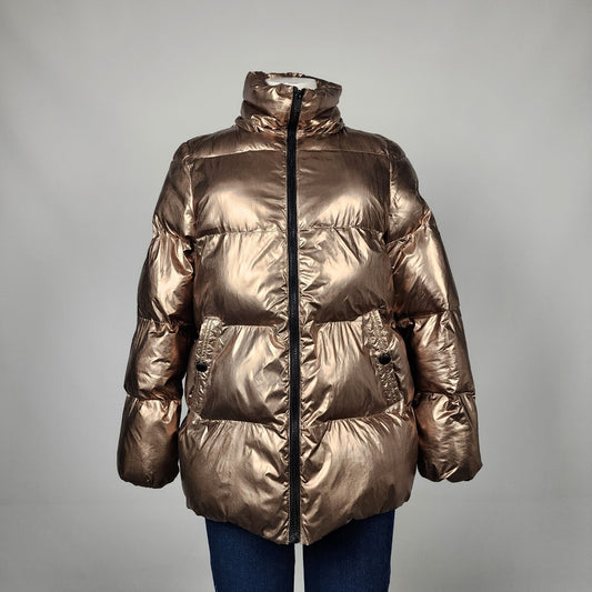 Sam Edelmon Gold Puffer Jacket Size L