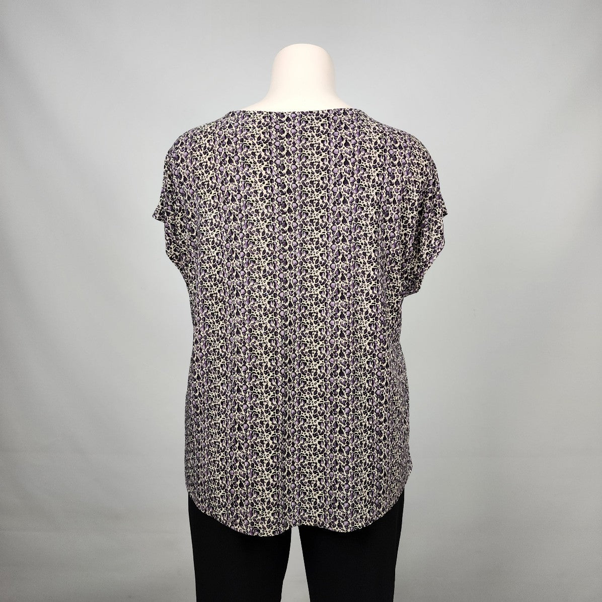Laura Purple Printed Top Size 3X