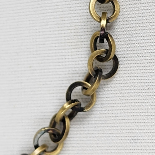Butler Gold & Black Teardrop Stone Necklace & Hook Earrings Set