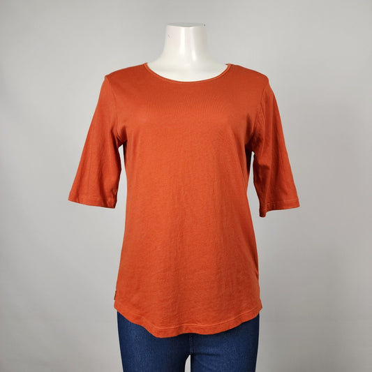 Eric Alexandre Orange Cotton Top Size M/L