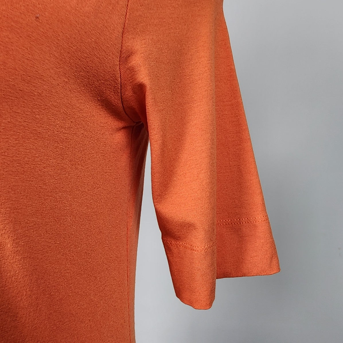 Olsen Europe Orange Short Sleeve Top Size XS