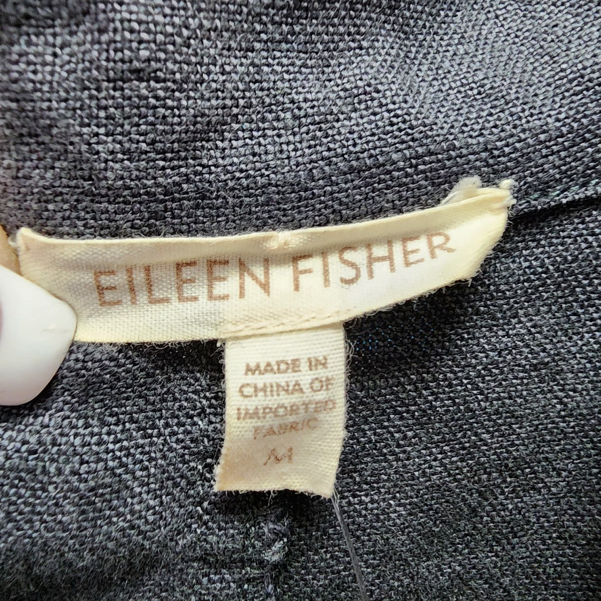 Eileen Fisher Grey Linen Blazer Size M