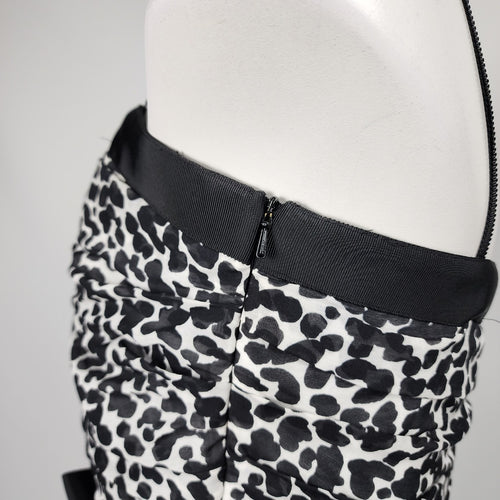 Boutique Moschino Black Cotton Animal Print Dress Size 10