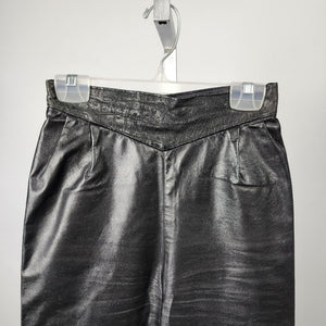 Vintage Black Leather Pants Size XS