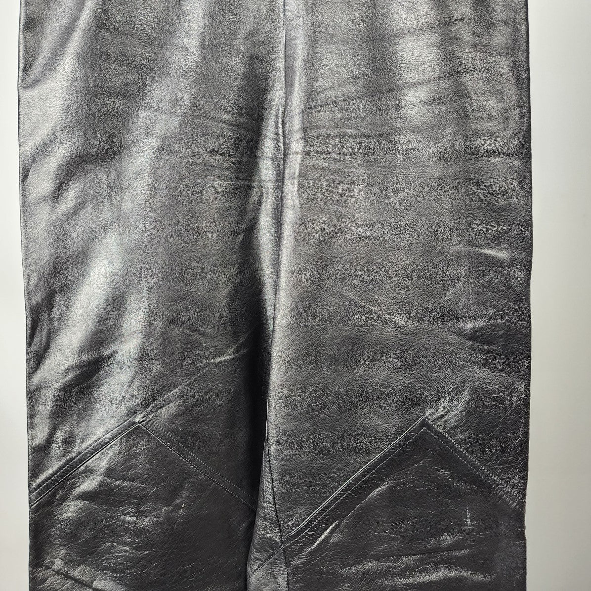 Vintage Black Leather Pants Size XS