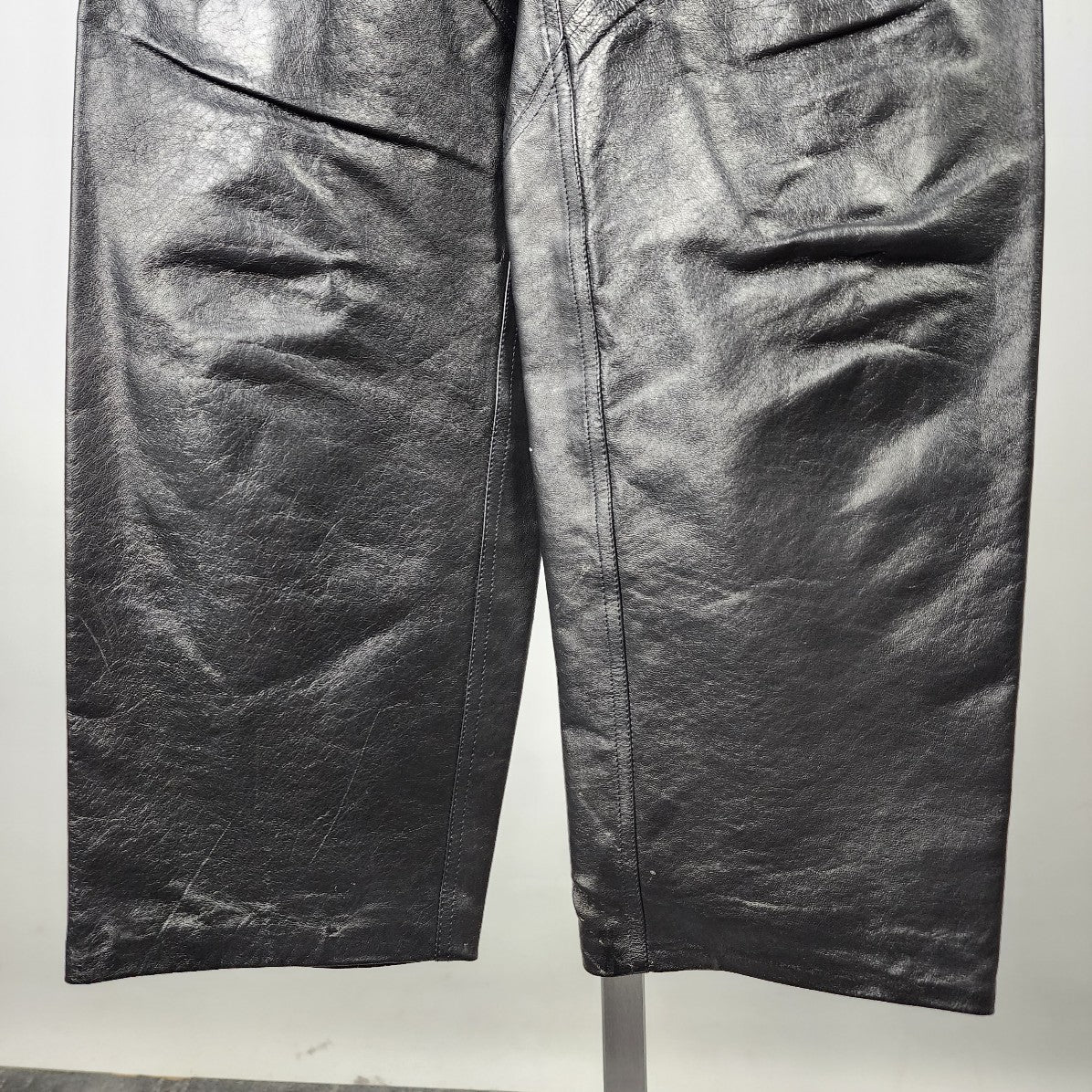 Vintage Black Leather Pants Size XS