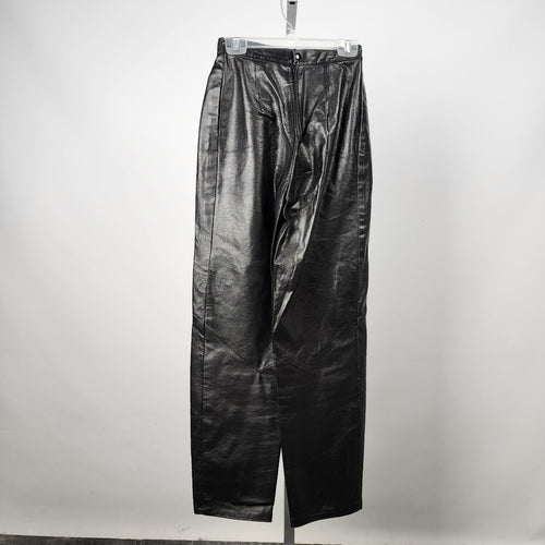 Vintage Black Leather Pants Size XS