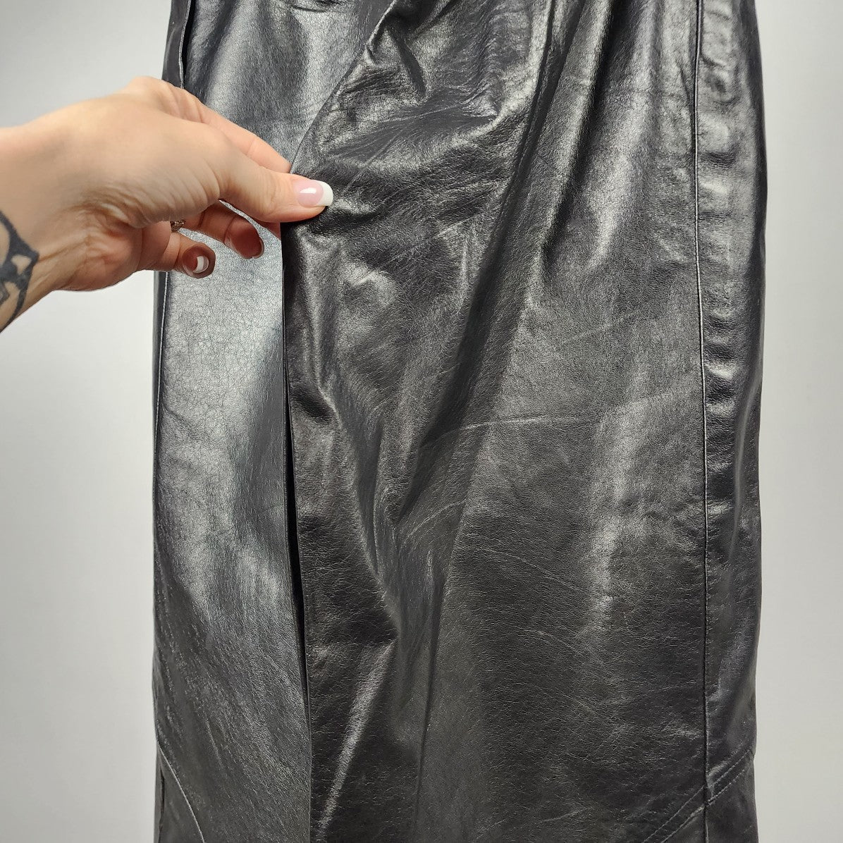 Vintage Black Leather Pants Size XS