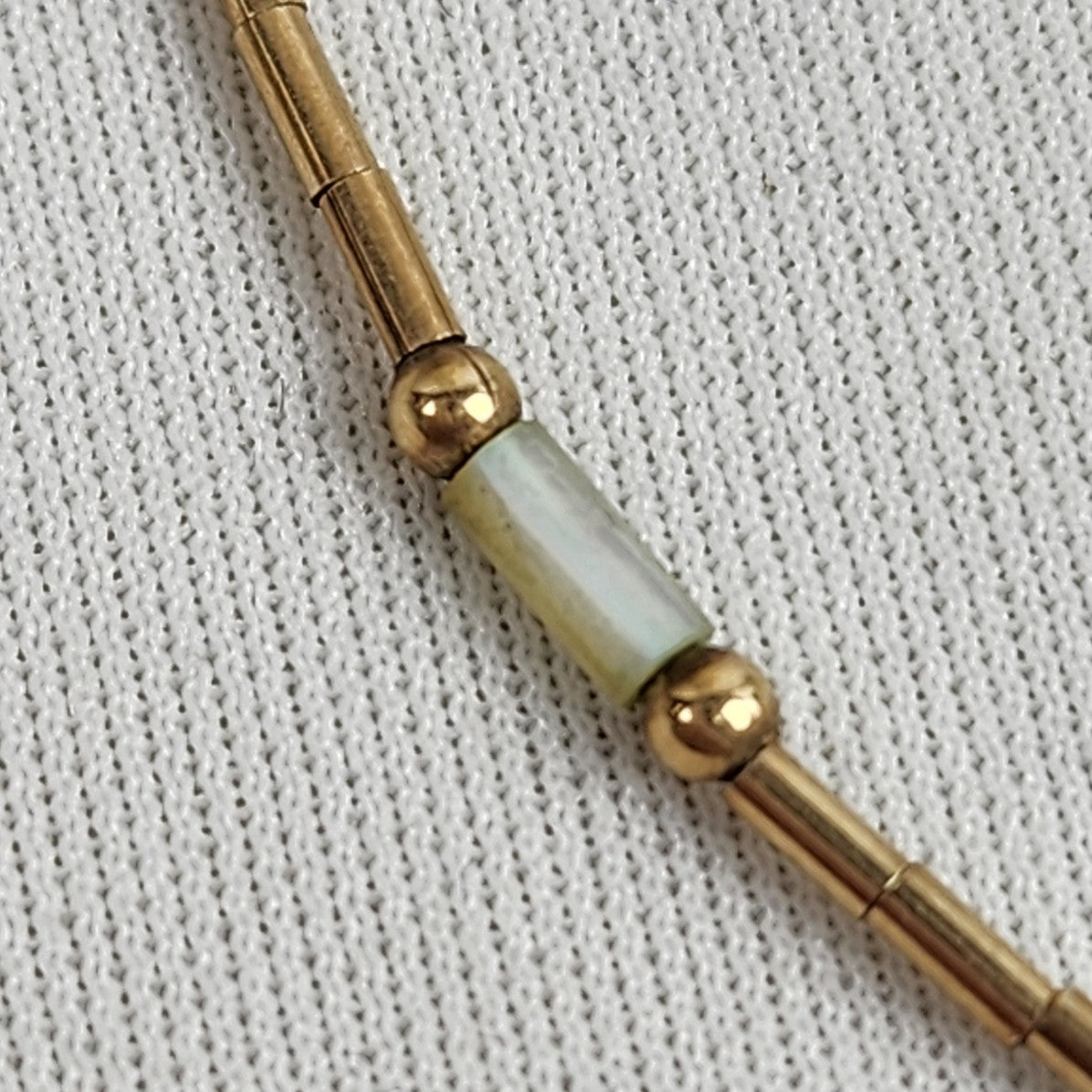 Vintage Gold Tone Blue Enamel Fish Pendant Necklace